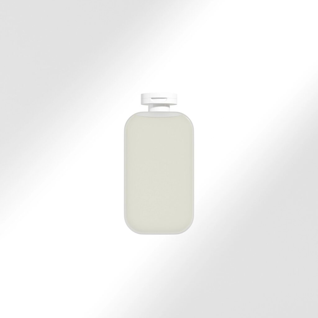 translucent cubic shape bottle mockup, flipcap square water bottles packaging, tall ractangular shape PET bottle, luxury personal care product packaging, flip top cap sqaure shape liquid container
